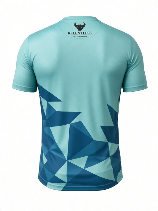 Turquoise Shard Performance T-Shirt