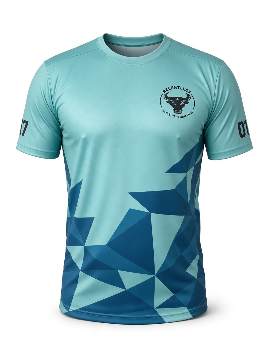 Turquoise Shard Performance T-Shirt